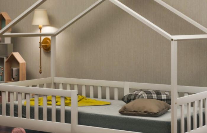 Conforama complace a los padres ofreciendo esta cama tipo cabaña a precio muy reducido durante los próximos días