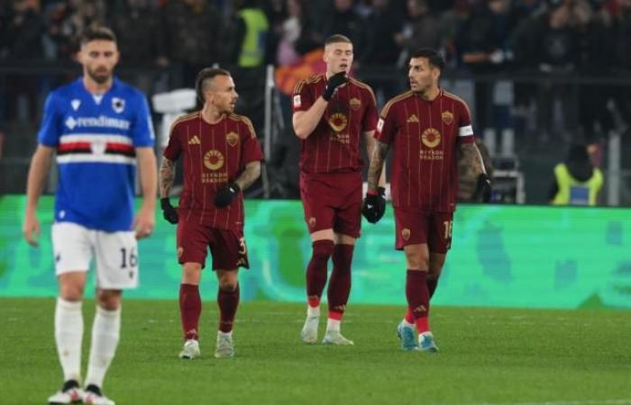 La AS Roma elimina fácilmente a la Sampdoria en octavos de final de la Copa de Italia