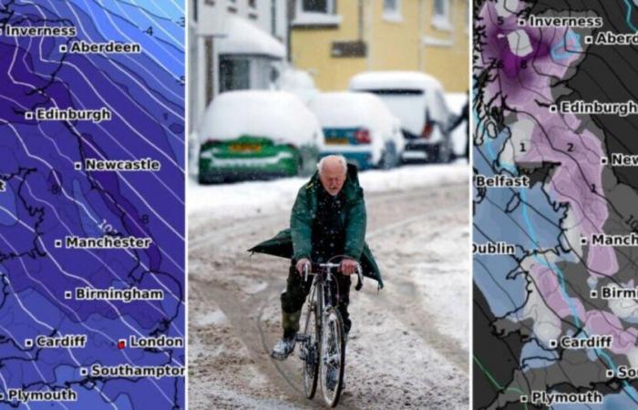 Pronóstico de nieve en el Reino Unido mientras los mapas meteorológicos muestran que una bomba de hielo golpea la costa sur de Inglaterra | Tiempo | Noticias