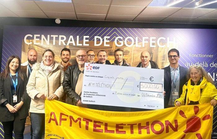 Golfech. La central eléctrica de EDF fiel a la Teletón