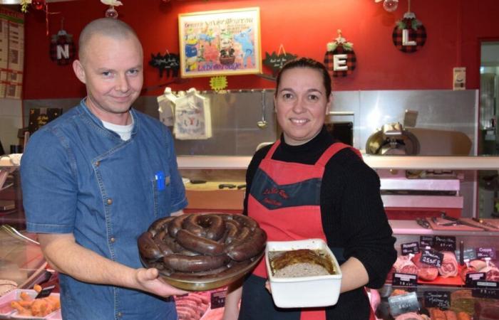 En Périgné, el carnicero gana el oro por su morcilla y su paté campestre