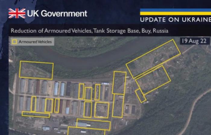 Guerra en Ucrania: Londres revela impactantes imágenes de satélite que muestran la evolución de las fuerzas blindadas rusas (FOTOS)