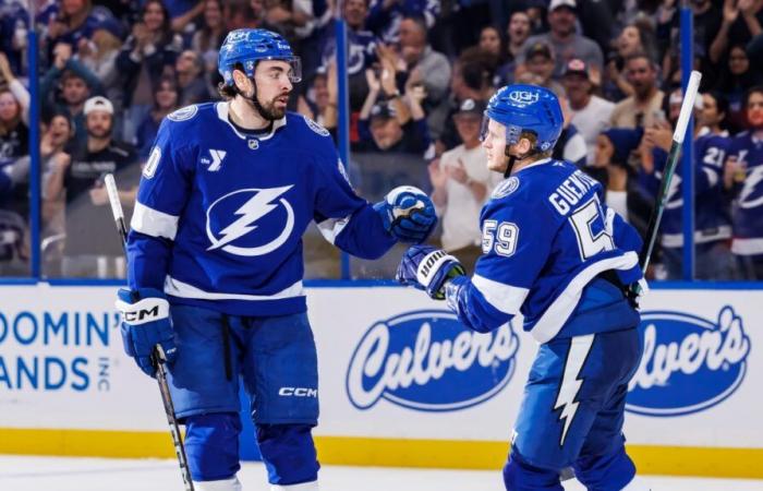 NHL: Jake Guentzel anotó un gol en el séptimo juego consecutivo y los Lightning derrotaron a Columbus