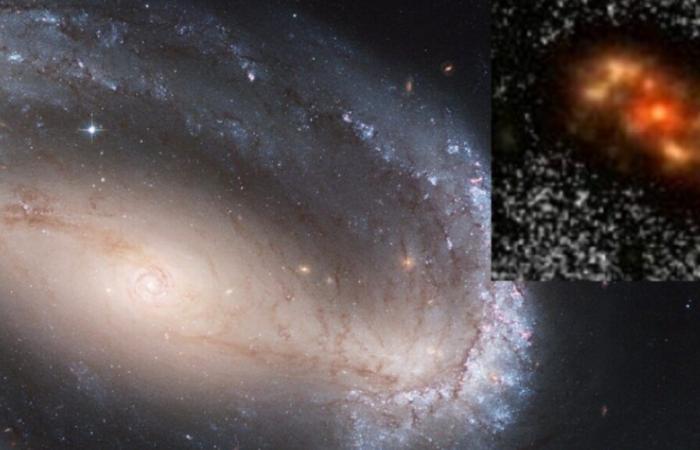 Gema cósmica: James-Webb explora una galaxia espiral temprana