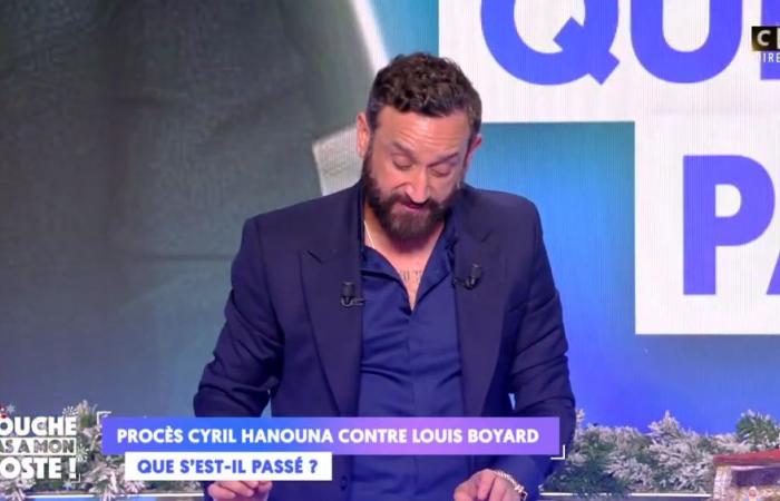 Cyril Hanouna, ausente en el juicio, lee en directo un SMS atribuido a Louis Boyard