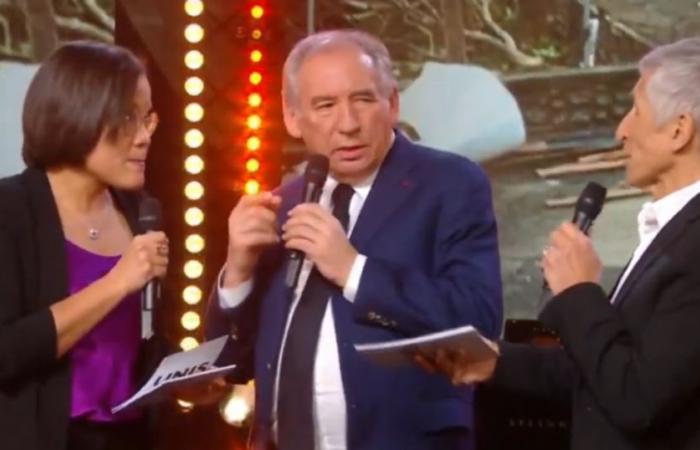 Nagui se hace cargo de François Bayrou en directo en France 2