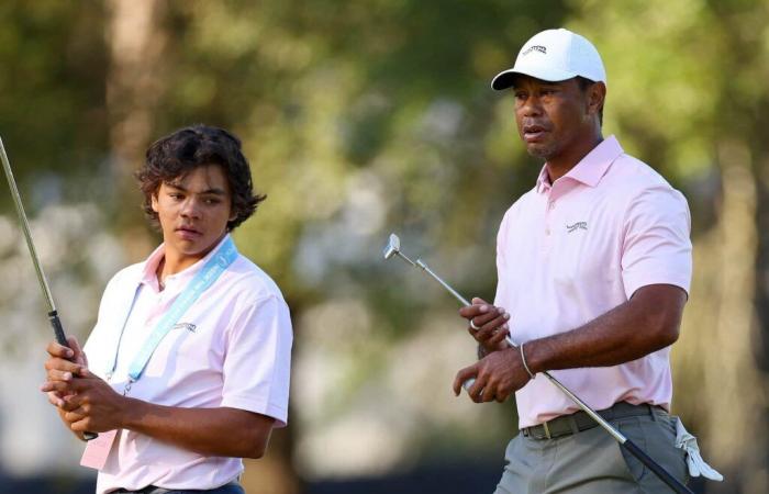 Tiger Woods y Charlie conocen a sus compañeros de 1ª ronda