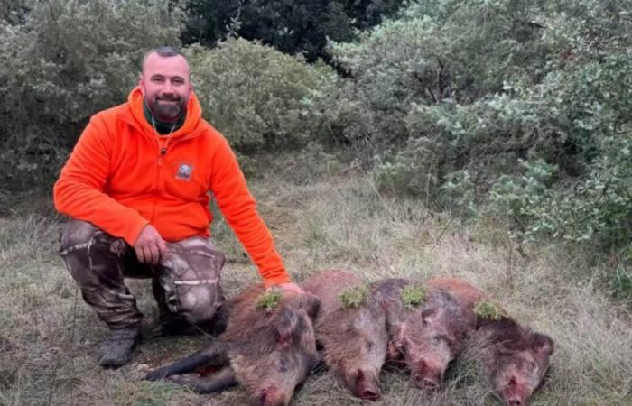 ¡Dos jabalíes se duplican en una posición dorada durante la misma cacería de Bruce Boar Hunter!