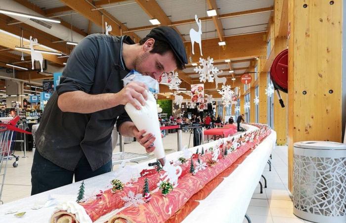 La tradición se respetó en Lozère con un tronco de Navidad para 3.000 personas