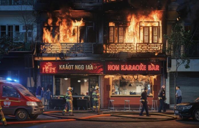 Incendio mortal en un bar de karaoke en Hanoi: 11 muertos