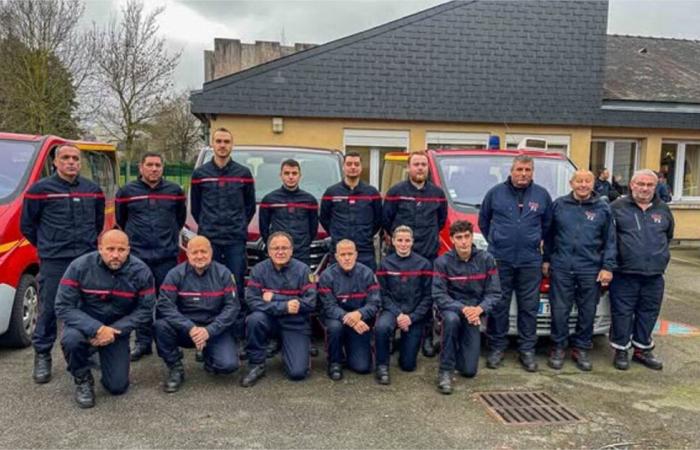 Bomberos de Maine-et-Loire enviados como refuerzo.