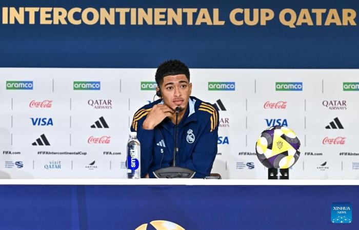 Sesión de entrenamiento antes del partido final de la Copa Intercontinental de la FIFA: Xinhua