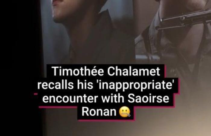 Timothee Chalamet revela el momento en el que Saoirse Ronan lo maldijo