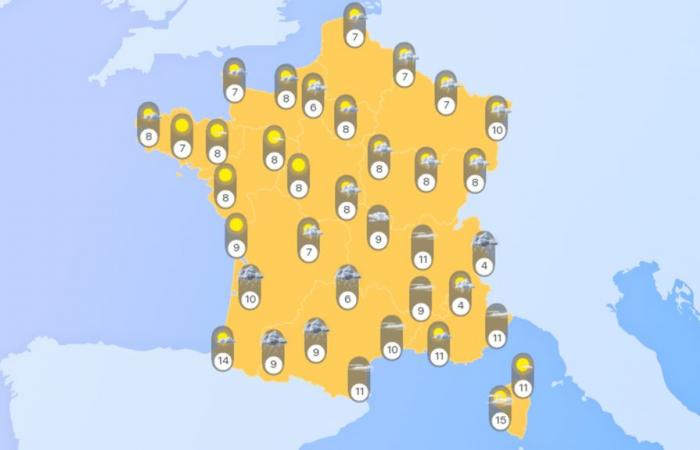 Descubra el tiempo en Francia hoy