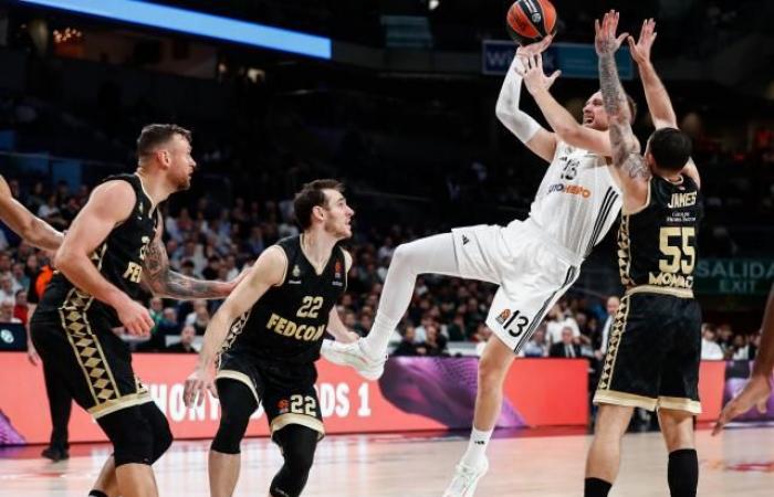 Mónaco corregido por el Real Madrid en Euroliga