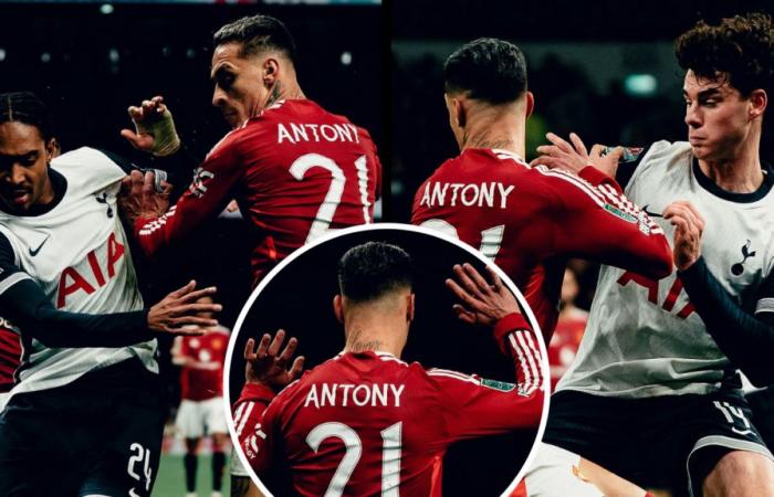 Todos los fanáticos del Manchester United dicen lo mismo sobre Antony después de la actuación contra el Tottenham, el principal tema de conversación queda claro