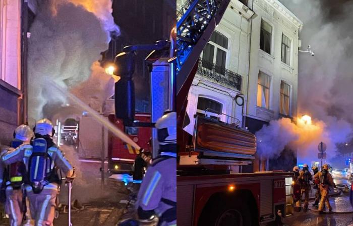 Cinco personas evacuadas al hospital tras el incendio en Koekelberg