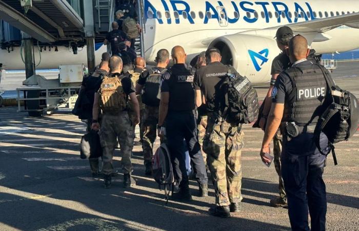 130 refuerzos de policías y gendarmerías enviados desde Reunión a Mayotte, repatriadas familias de funcionarios maoreseses