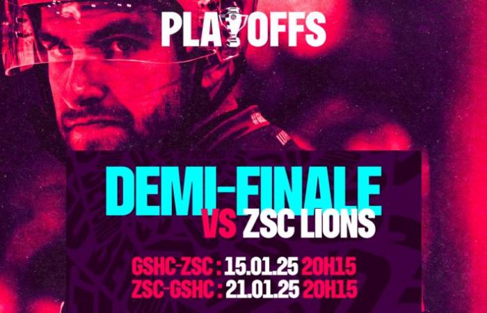 ¡La semifinal está programada! – Club de hockey Genève-Servette