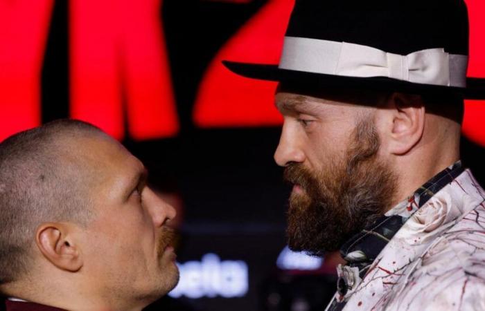 En vídeo, Fury y Usyk se miran fijamente durante… 10 minutos dos días antes de su pelea