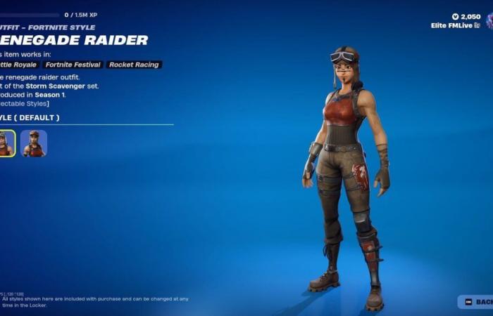 Comunidad indignada por el regreso del Renegade Raider a la Tienda de Artículos