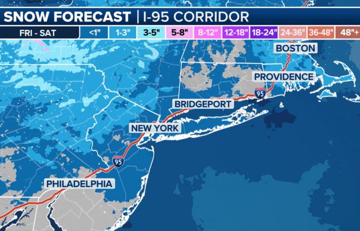 La ciudad de Nueva York a Boston enfrenta la amenaza de precipitaciones heladas durante el fin de semana