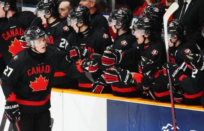 El equipo junior de Canadá vence fácilmente a Suiza en el partido preparatorio