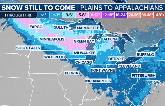 Minneapolis y partes del Alto Medio Oeste se preparan para las nevadas más intensas de la temporada hasta el momento