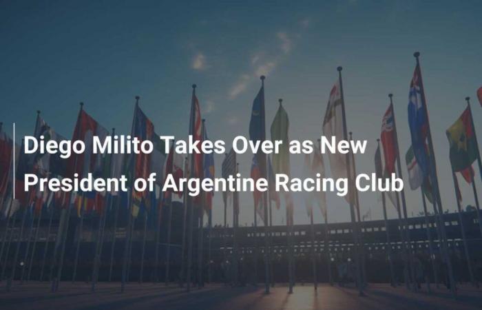 Diego Milito asume como presidente de Racing Club Argentino