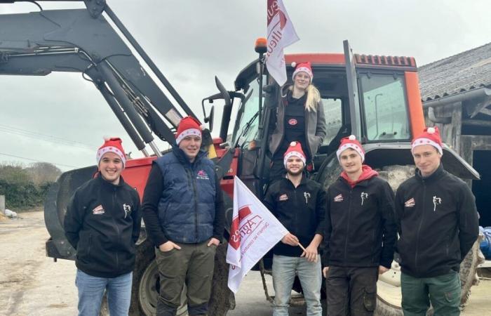 Para Navidad, estos agricultores organizan un desfile de tractores iluminados en Cotentin