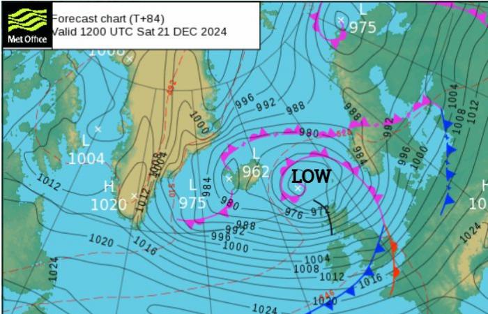 Viento y frío para el último fin de semana antes de Navidad