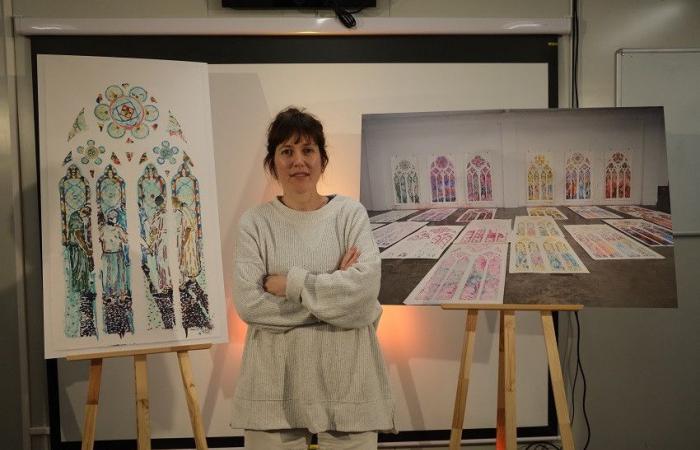 Las vidrieras contemporáneas de la catedral finalmente serán creadas por la artista Claire Tabouret.