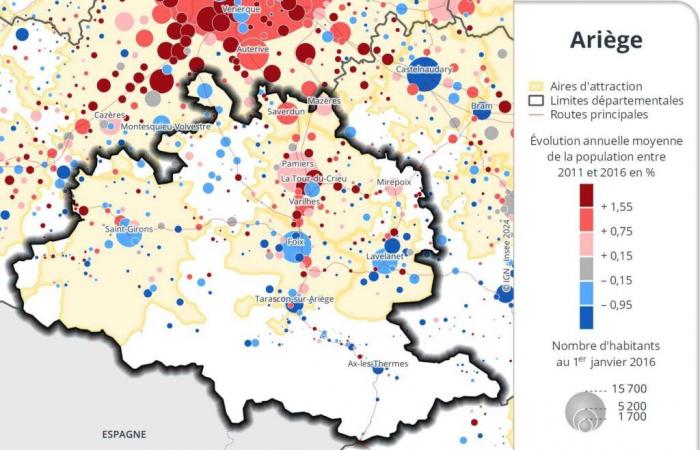 Ariège tiene oficialmente 155.339 habitantes, en una región de Occitania que sigue creciendo