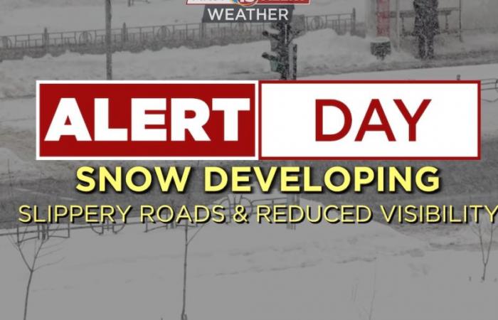 Primer día de alerta: es probable que nieve