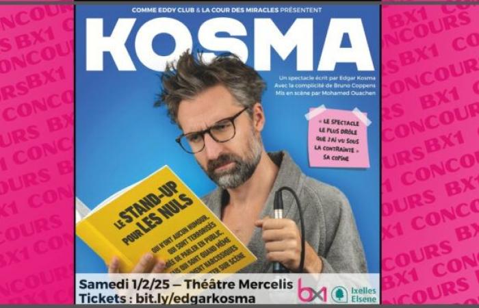 ¡Intenta ganar entradas 10×2 para el espectáculo de Edgar KOSMA “Solo en el escenario como en la vida” el 01/02/2025!