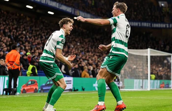 El jugador del Shamrock Rovers dedica el gol del Chelsea al bebé