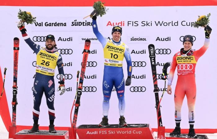 Estreno a los 34 años: Casse es un esquiador alpino de clase en Val Gardena