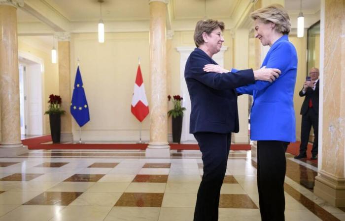 Ursula von der Leyen y Viola Amherd abren un nuevo capítulo en las relaciones entre Suiza y la Unión Europea