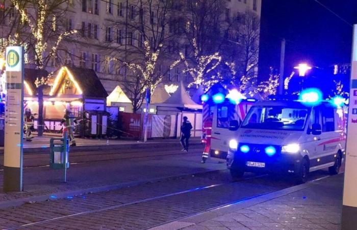 Alemania: un coche choca contra una multitud en el mercado navideño de Magdeburgo: una persona muere y más de 60 resultan heridas