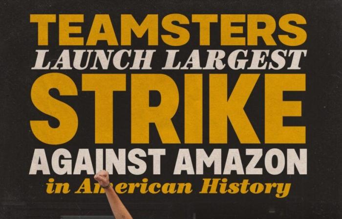 Teamsters lanzan el mayor ataque contra Amazon en la historia de Estados Unidos