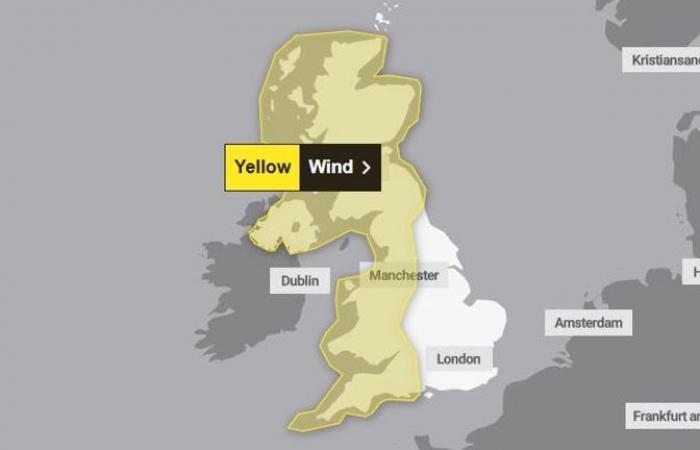 Se emiten advertencias meteorológicas amarillas ya que 85 mph azotarán partes del Reino Unido este fin de semana | Noticias del Reino Unido