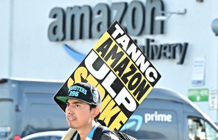 Los camioneros dicen que “el impulso continúa” mientras la huelga navideña contra Amazon entra en su segundo día