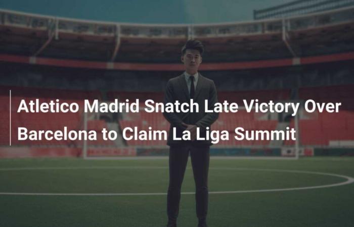 El Atlético de Madrid logra una victoria tardía sobre el FC Barcelona y toma la delantera en La Liga