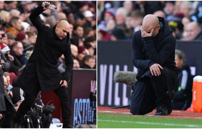 Guardiola al borde de la desesperación durante el Aston Villa-Manchester City: nunca se había visto así