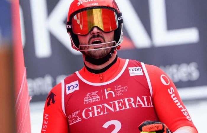 Esquí alpino – Copa del Mundo. Loic Meillard en la salida, Alexis Pinturault primer francés, los dorsales del gigante de Alta Badia