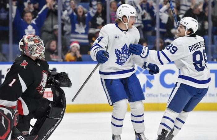 Maple Leafs inflige 12ª derrota consecutiva a Sabres