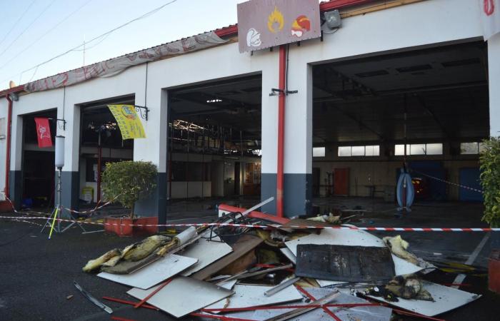 Incendiado, el cuartel de Jonzac volvió rápidamente a funcionar.