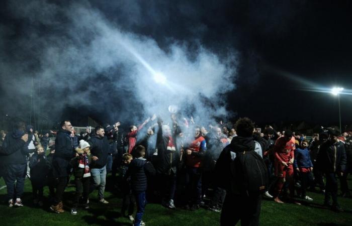 Explosión de alegría tras la histórica clasificación del Dives-Cabourg