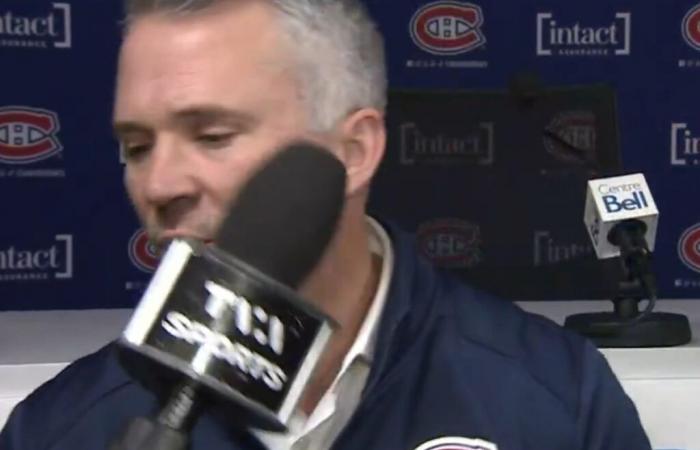 Martin St-Louis en tabarn*k después de una pregunta sobre Cayden Primeau