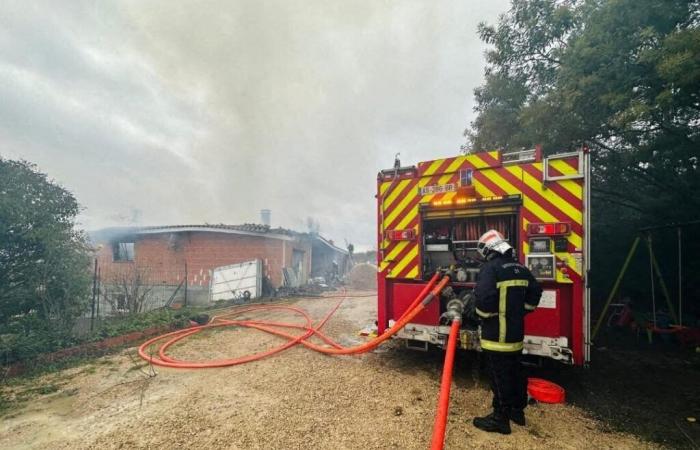 Alto Garona. Incendio en una casa, 21 bomberos se movilizaron